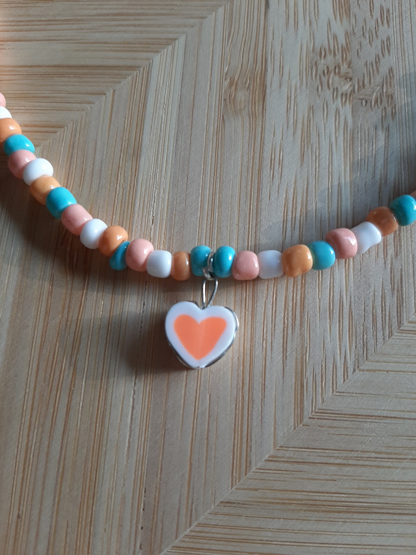 Pastel Hart Ketting