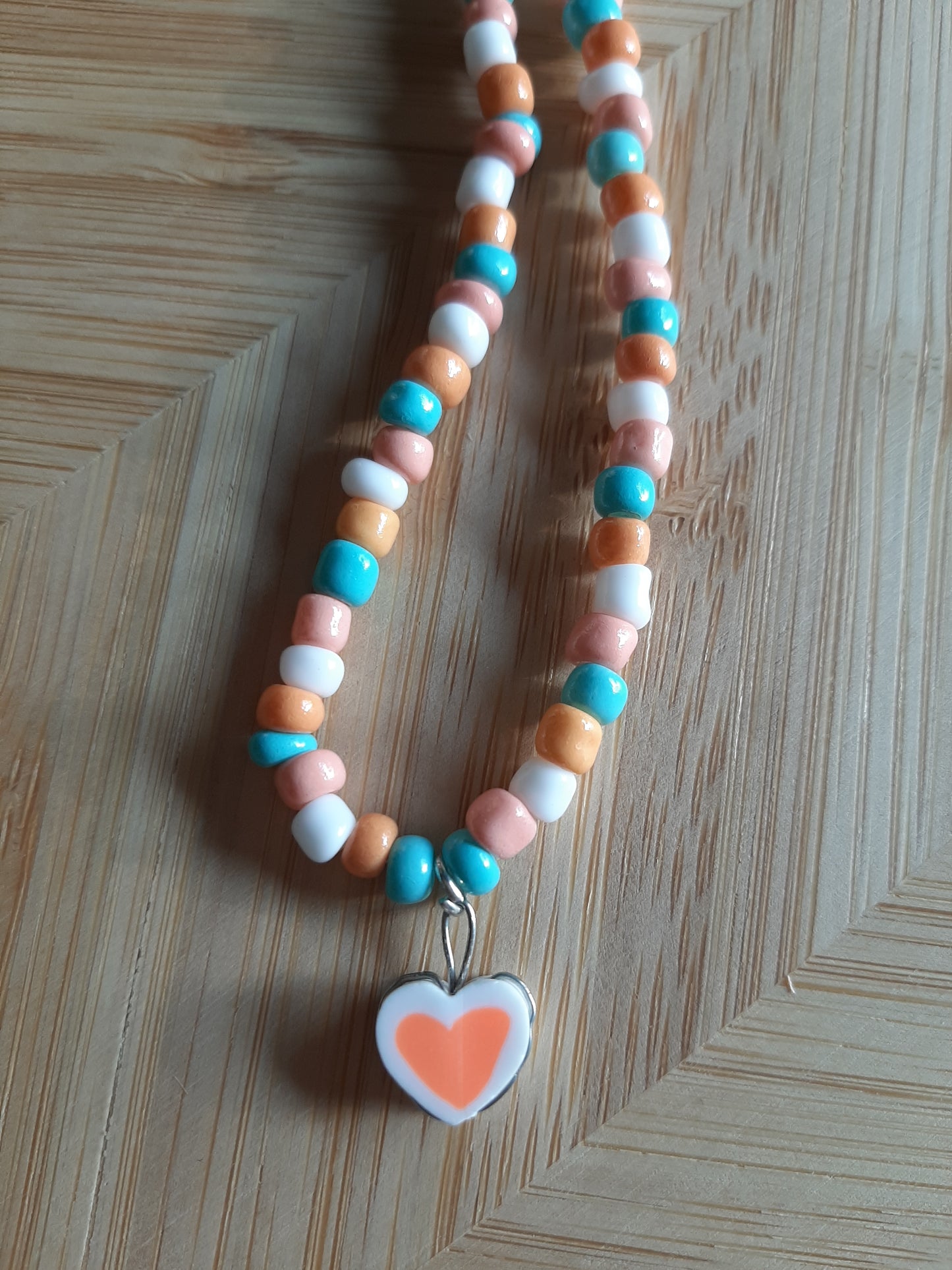 Pastel Hart Ketting